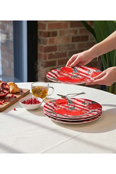 Onedekor Set of 6 Nuances Porcelain Cake Plates