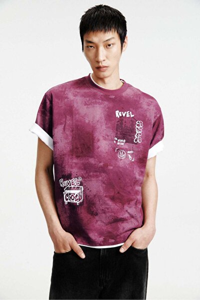 H&M Loose Fit Printed T-shirt