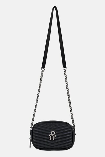 BADURA Women Brand Logo Cross Body Bag, Black
