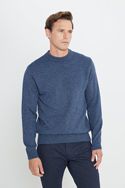 AC&Co / Altınyıldız Classics Men's Aviator Blue-Petrol Standard Fit Regular C...