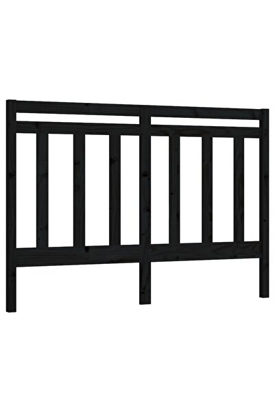 vidaxl Tăblie de pat, negru, 156x4x100 cm, lemn masiv de pin