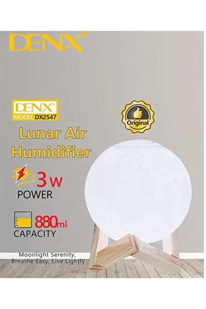 Denx مرطب الهواء المضيء على شكل قمر من دينكس (DENX Lunar Air Humidifier