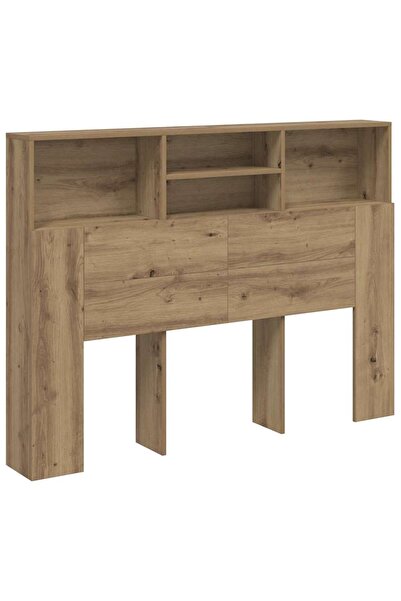 vidaxl Dulap cu tăblie de pat, stejar artizanal, 140x19x103,5 cm