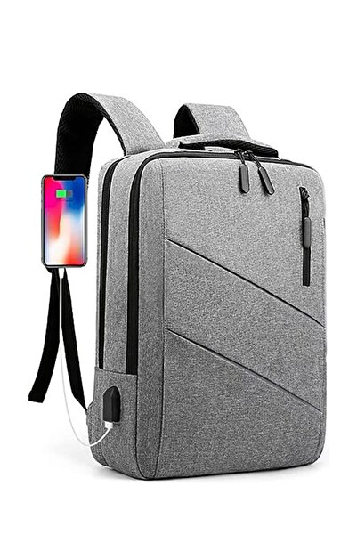 Arabest حقيبة ظهر للكمبيوتر المحمول، حقيبة أعمال، محمولة، مع منفذ شحن USB، مق...