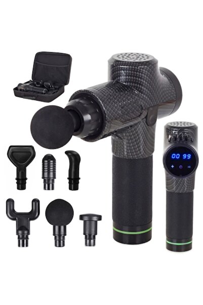 varioshop ®   Pistol de masaj corporal profesional LCD, 30 de niveluri de vit...