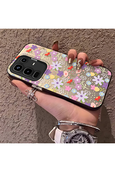 PATTERNOVA Infinix Note 50/Note 50 Pro Uyumlu Tam baskılı küçük çiçek sert kı...
