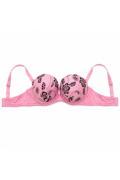 Generic Women's Floral Padded Bra with Adjustable Straps
