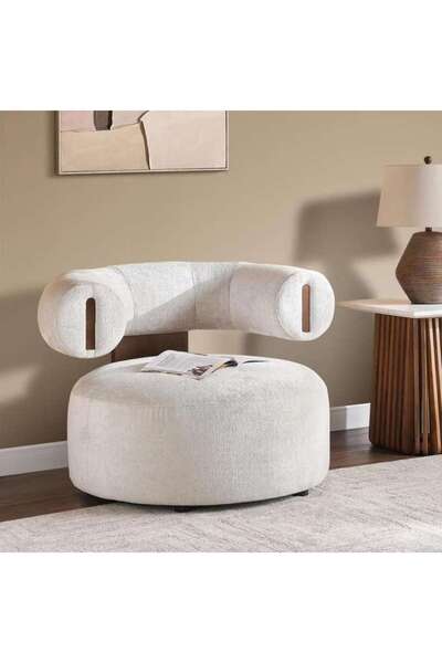 PAN HOME NAIRNOOK SINGLE SEATER SOFA - BEIGE