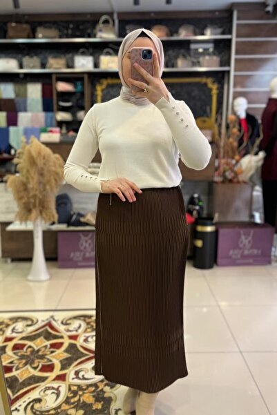 HÜMEYRA BUTİK Side Zipper Skirt