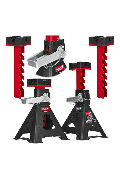 Tvardy Set de 2 suporturi auto cu mecanism de blocare, 3 T, T 00302