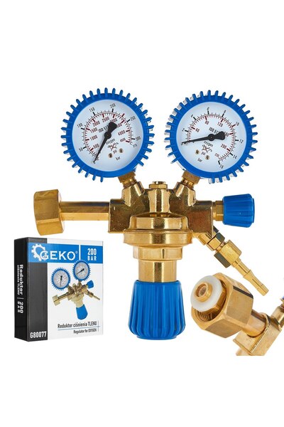 GEKO Reductor de presiune oxigen, 200 bar, G80077