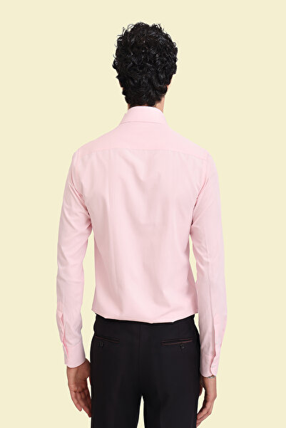 Picuardo Erkek Slim Fit Uzun Kollu Kolay Ütülebilen Pamuklu Düz İtalyan Gömlek