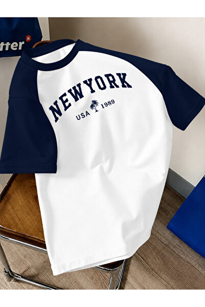 MOONBULL Unisex Baskılı Oversize Reglan Kol T-shirt