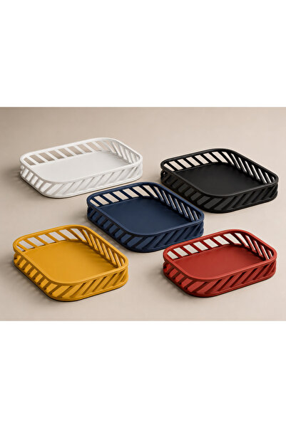 MYE TEKNOLOJİ Decorative Organizer Tray 3D Printing Square Basket Design Desk...