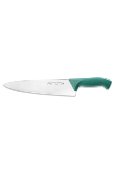 Sanelli Cuțit de bucătar 312225.V, mâner verde, lamă rigidă, 25cm, Skin, prof...
