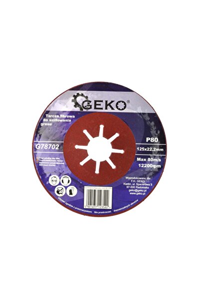 GEKO Disc abraziv din fibră 125 mm, G 78702