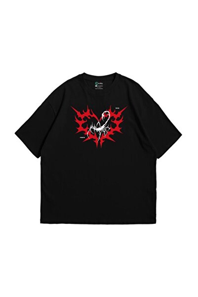 bellanova Unisex πολύχρωμο μπλουζάκι με στάμπα Oversize Streetwear Άνετη εφαρ...