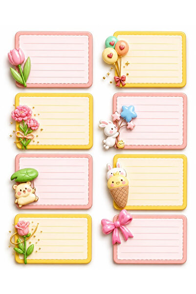 TELLGRAF Patterns Themed Sticker Set (21X30 cm 1 Set)