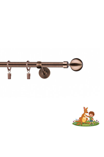 KLEIDECO Galerie simpla perdea MALDIVE, Metal, Diametru 19 mm, Capete MAAFUSH...