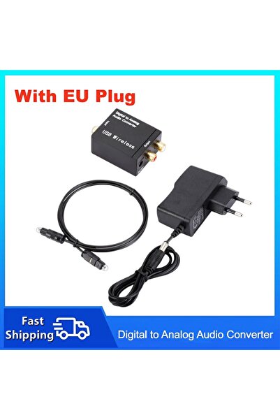 Choice3 WIth EU Plug Digital to Analog Audio Converter DAC Optical Fiber Tosl...