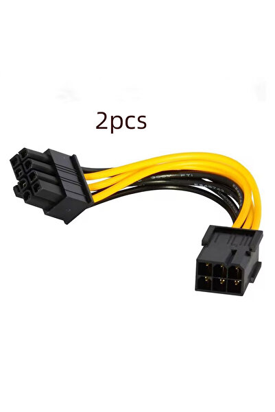 Choice 0.2M 2pcs 2PCS 6 Pin Feamle To 8 Pin Male PCI Express Power Converter ...