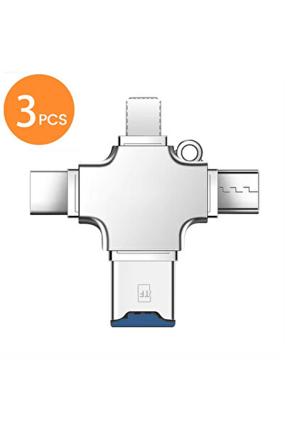 choice2 3 قطع قارئ بطاقات ذاكرة مايكرو SD 4 في 1 (قطعتان) لأجهزة آيفون وآيباد...