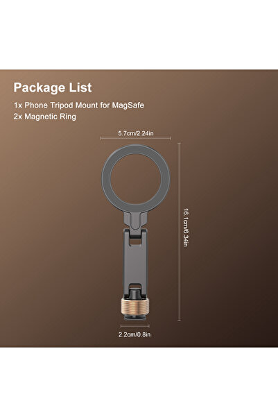 Choice1 قاعدة تثبيت مغناطيسية 360 درجة °   حامل هاتف مغناطيسي بقاعدة تثبيت 1/...