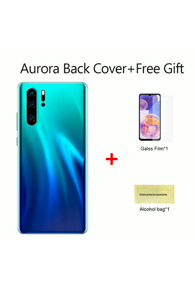 Choice3 غطاء خلفي زجاجي لبطارية P30 Pro Aurora، غطاء خلفي للهاتف، عدسة الكاميرا