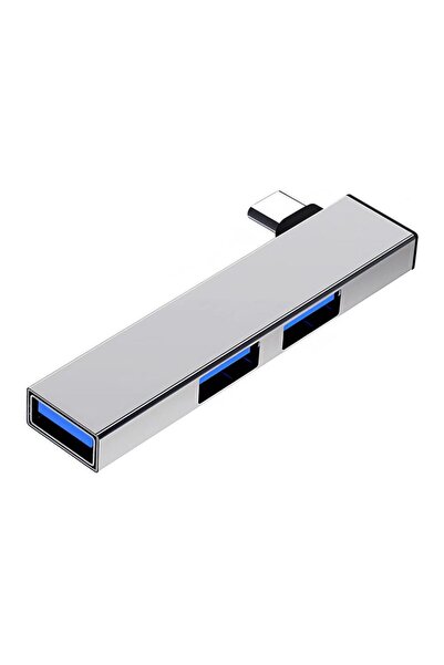 Choice3 محول USB نوع C بزاوية 90 درجة، محطة إرساء بـ 4 منافذ لنقل البيانات، م...