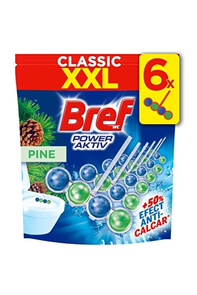 Bref Set 2 x 6 Odorizante Toaleta Aktiv Power, Pin, 50 g