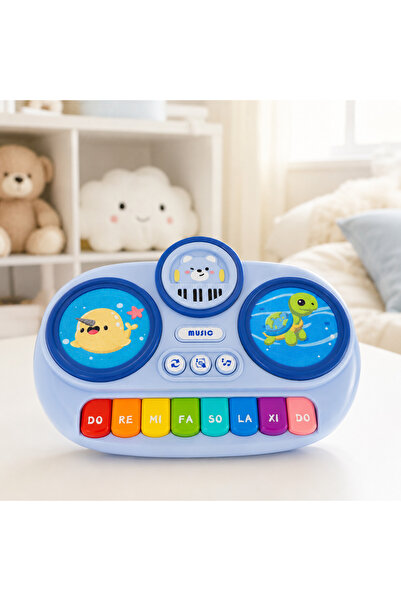 Salamandra Kids Διαδραστικό μουσικό πιάνο για παιδιά με φώτα και ήχους, εκπαι...