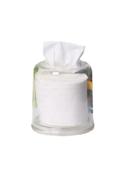 Other Tissue Box Round - Acrylic Round Transparent Tissue Box Holder Case Dis...
