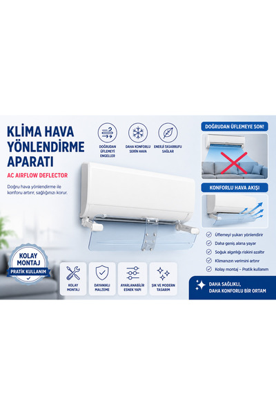 ÖZ BEYAZ EŞYA QUINCK SHINE SPLİT KLİMA HAVA YÖNLENDİRİCİ APARATI