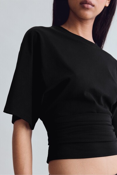 Stradivarius Short kimono sleeve T-shirt