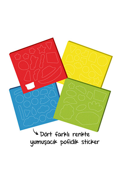 yükselen zeka Pofidik Sticker Kitabım - İlk Yumuşacık Sticker Kitabı