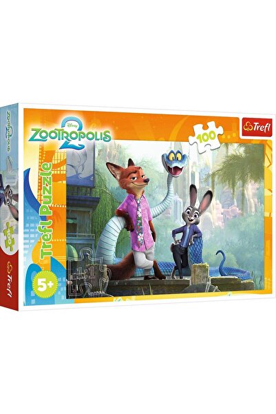 Trefl Puzzle de 100 de piese - Secretele Zootopiai
