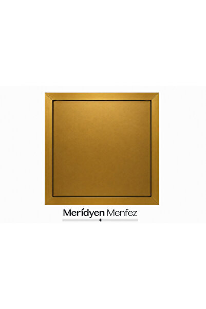 Meridyen Menfez 35X35 Gold Aluminum Intervention Cover Push-Open