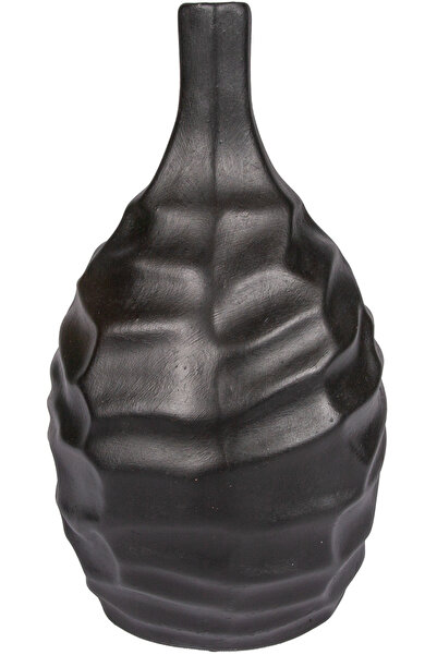 Herdekora Decorative Ceramic Vase Lisa Black 15X31 Cm.