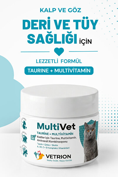 Vetrion Pharma Taurıne+Multıvıtamin,tüy dökülmesi önleyici kompleks,günlük vi...