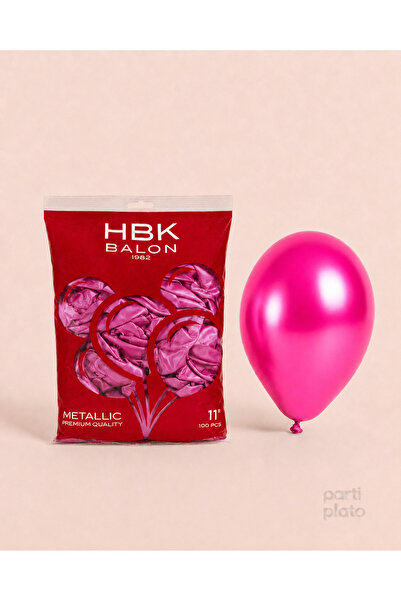 HBK Balon بالونات HBK ميتاليك روبي مقاس 11 بوصة 100 قطعة، بالونات زينة لحفلات...