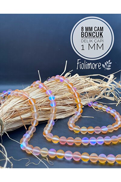 Fiolimore 8 mm Ab Plated Glass Beads (1 String 40 Pieces) Iridescent Rainbow ...