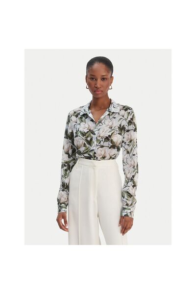 Guess Cămașă multicoloră pentru femei Clouis cu mâneci lungi W6RH73WDW82-PM6A