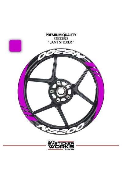 ARONA Bajaj pulsar ns200 wide rim cover sticker decal model 16-piece set - hi...
