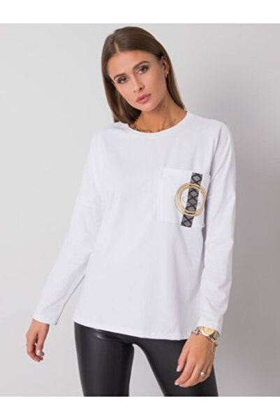 Relevance Bluza Dama Maneca lunga, Imprimat, RELEVANCE, Alb Casual Model RV-B...