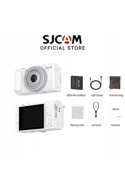 SJCAM Aparat foto digital ZV200 pentru adolescenți și tineri, cameră WEBCAM 5...