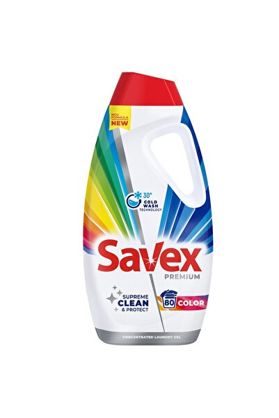 SAVEX Υγρό Απορρυπαντικό, Savex, 3.6 Λίτρα, για έγχρωμα, 80 πλύσεις
