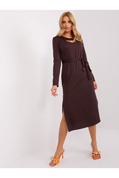 LAKERTA Rochie Dama, LAKERTA, Bumbac, Rochie dreapta, Maro inchis, model LK-S...