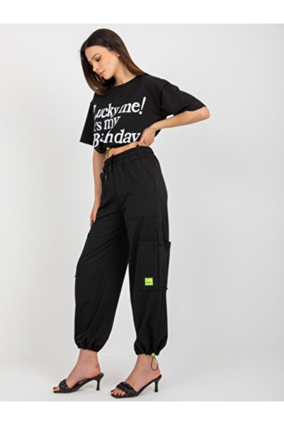BADU Compleu Dama Mini, Mansete elastice, BADU, Negru Casual Model BA-KMZ-236.01