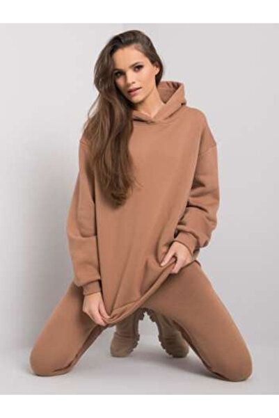 Basic Feel Good Compleu Dama, BASIC FEEL GOOD, Bumbac, Maneca lunga, Camel, m...