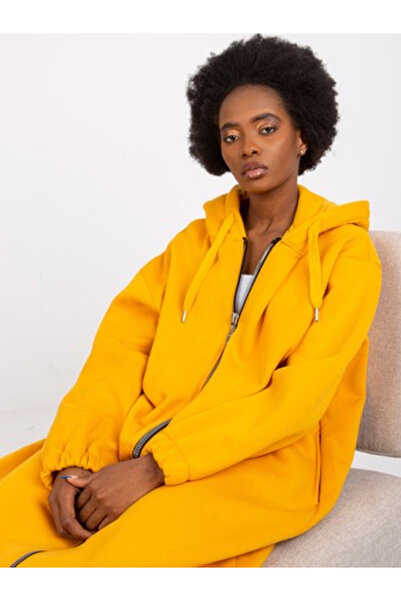 rue parıs Women's Sweatshirt, RUE PARIS, Cotton, Long Sleeve, Light Orange, m...